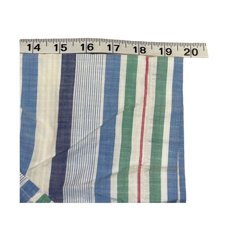 Tommy Hilfiger Shirt Men's Large Multicolor Striped Cotton Custom Fit Button-Up - Picture 6 of 8